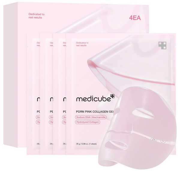 Medicube PDRN Pink Collagen Gel Masks — 4-Pack