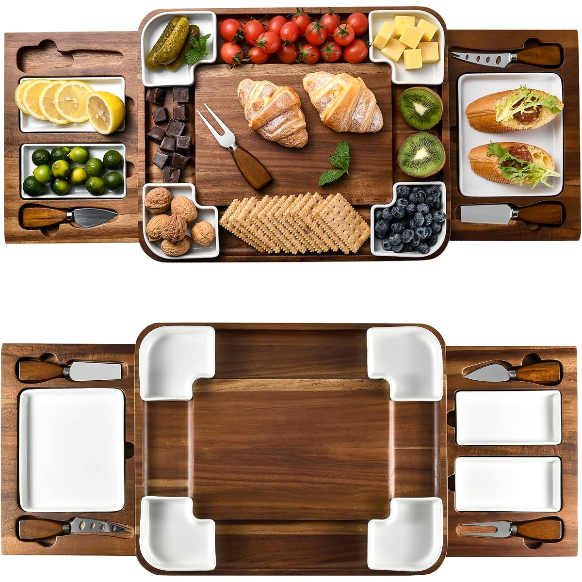 Acacia cheese board set