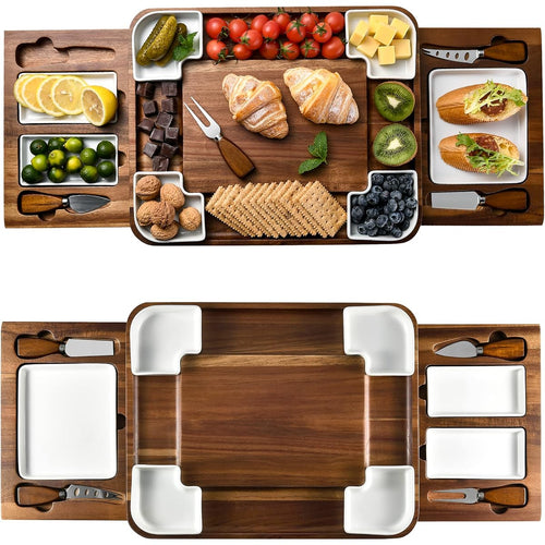 Acacia cheese board set