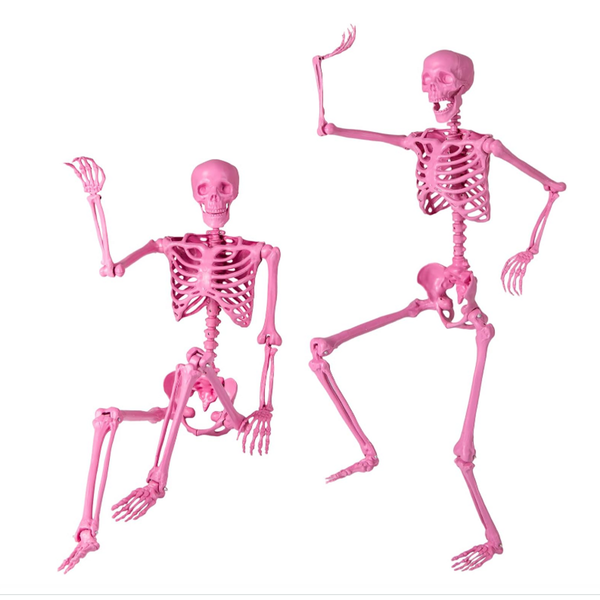 Pink Posable Skeleton, 5.2 ft