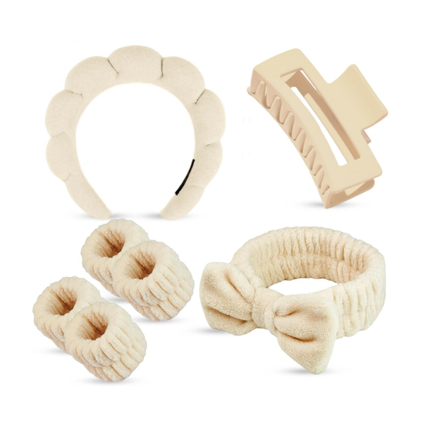 Khaki Spa Headband Set